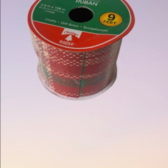 Three Christmas Ribbon 9 feet Wire edge 2.5*108 in - Picture 2 of 8